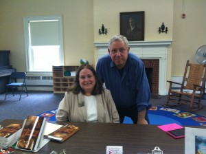 Author MJ Compton with her husband, "TV Stevie"